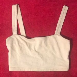 Pastel yellow crop top